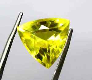 Natural Yellow Sapphire Loose Gemstone Ring Size 9.90 Ct Trillion