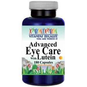 Advanced Eye Care With Lutein 40mg, Bilberry 260mg, L-Glutathione 50mg 180 Caps