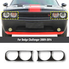 Front Headlight Trim Cover Accessories for Dodge Challenger 09-14 Carbon Fiber (For: 2012 Dodge Challenger)