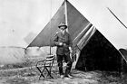 New 5x7 Civil War Photo: Union - Federal General George Gordon Meade by Tent