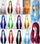 Hot Sexy 80cm Long Straight Wig Fashion Cosplay Costume Anime Hair Full Wig Hair
