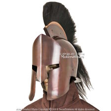 New ListingGreek Spartan King 300 Crested Helmet w/ Copper Finish & Liner Reenactment LARP