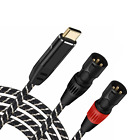USB C to XLR Male Audio Cable,Usb C to Dual XLR Male Output Stereo Cable ( 3.3FT