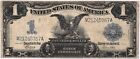 Nice 1899 $1 Silver Certificate Black Eagle Blue Seal Large Note