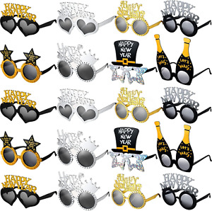 40 Pieces Happy New Year Glasses New Years Eve Party Eyeglasses 2024 Happy New Y