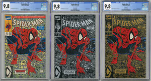 1990 Spider-Man 1 Regular, Silver & Gold CGC 9.8 Set