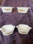 Set Of 4 CorningWare Spice Of Life P-43-B 2 3/4 Cup No Lids Vintage 1 Le Persil