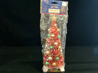 Radko Shiny Brite Bottlebrush Sparkle Gem Red Tree W/ Christmas Glass Ornaments