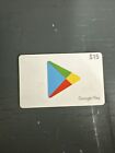 Google Play Card $15 -Physical Card
