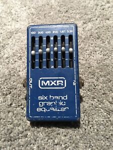Very Rare Vintage 1977 MXR 6 band graphic eq pedal
