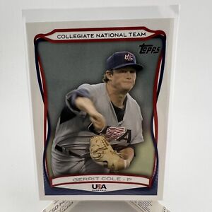 Gerrit Cole 2010 Topps USA 1st Topps Rookie RC #25 New York Yankees CY Young