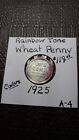 Rainbow Toned Colors  Wheat Penny 1925    A-4