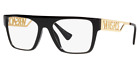 Authentic VERSACE Rx Eyeglasses VE 3326U-GB1 Black/Gold w/Demo Lens 55mm  *NEW*