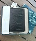 NEW Fossil Men's Trifold Black Leather Wallet With Tin Box