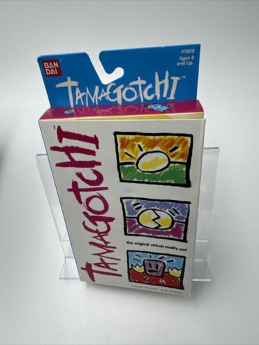 Bandai Tamagotchi  #1800 1996-1997 Factory sealed BOX Blue