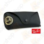 Rayban Sunglasses Eyeglasses Soft Leather Case w/ Cleaning Cloth & GiftBox Black