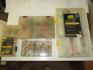 Tackle Box Holders with 80 + Lures, Collectable Fishing Lures plus other items