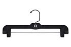 2600PCBH Plastic Skirt/Pant Hanger with Black Metal Hook and Plastic Pinch Cl