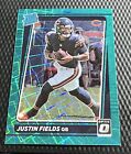 New Listing2021 Panini DR Optic Justin Fields Bears Green Velocity Rated Rookie Card #204