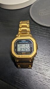 Casio G-Shock Gold Men's Watch GMWB5000GD-4 Case With DW-5600 Internals