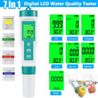 7 in 1 Water Tester Digital Salinity Tester PH Meter/TDS /EC Meter ORP for Water