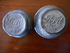 Antique Ford Model Embossed Hub Caps 2 of them Salvaged Rat Rod Part Vintage USA