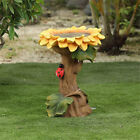 Polyresin Sunflower Bird Bath Garden Bird Resin Art Outdoor Home Decor Feeder