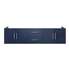 Lexora Double Bath Vanity 72 in. W x 22 in. D W/ 2-Drawers Without Top Navy Blue