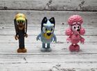 (3) Bluey & Friends Moose Toys Figure Lot Coco Poodle Snickers Dotson Weiner Dog