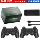 4K Retro Game Console Plug&Play 20000+ Video Game Stick 2x Wireless Controllers