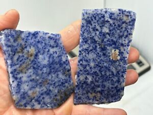 Thin Blue Quartzite slabs W Sodalite Cabbing Lapidary Combo Ship Avail Brazil