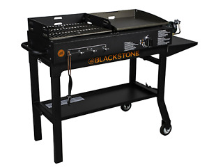 Blackstone Griddle and Charcoal Grill Combo Flat Top Gas Hibachi Station