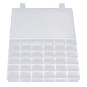 36 Compartment Craft Organizer Plastic Box Jewelry Bead Storage Container US
