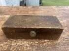 Antique Dove Tail Wood Box Lid - 9” X 4” X 2.75” Vintage