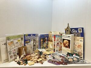Large Craft Lot Bundle Wood Patterns Stickers Rub-ons Lots and Lots!