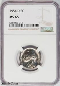1954-D Jefferson Nickel NGC MS65 BU Uncirculated US Coin MQ