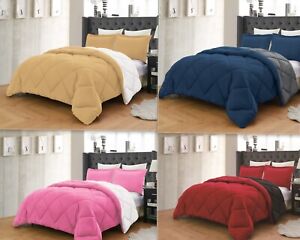 Empire Home Dayton Reversible 3 Piece Comforter Set With Matching Pillow Shams