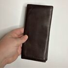 Fossil brown leather long wallet