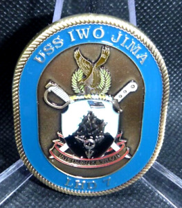 USS Iwo Jima LHD 7 Oath Of Reenlistment Challenge Coin