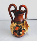 Ancient Greek Art Ceramic vase  Woman's Face Hand Painted Museum Copy 5 3/4