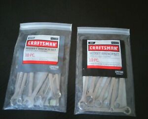 Craftsman 942339 & 942319 Wrench Set 10pc Metric & SAE Midget Wrench Combo