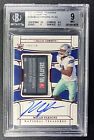 MICAH PARSONS BGS 9 2021 NATIONAL TREASURES LAUNDRY TAG ROOKIE PATCH AUTO 1/1 RC