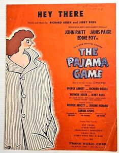 New ListingHEY THERE - THE PAJAMA GAME - 1954 - SHEET MUSIC