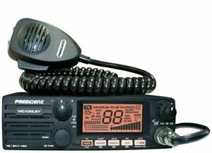 President McKinley USA 40 Channel  Radio AM/SSB/PA 12/24V Weather Compact New