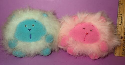 Moonglow Chiggle Chubbles Animal Fair Plush Vintage Chiggles Lot Blue Pink 1985