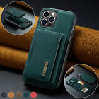 For iPhone 15 14 13 12 11 Pro Max Plus Leather Wallet Case Magnetic Rubber Cover