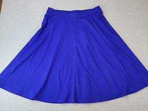 Lane Bryant Blue Maxi Skirt Pull On Womens Size 14/16 Elastic Waist