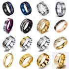 Stainless Steel Ring Band Titanium Men's SZ 6 to 12 Wedding Rings Man Jewelry