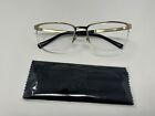 Versace Men's Eyeglasses Mod. 1263 1002 Gold Half Rim Optical Frame 55-17-140mm