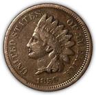 New Listing1859 Indian Head Cent Fine F Coin #7338
